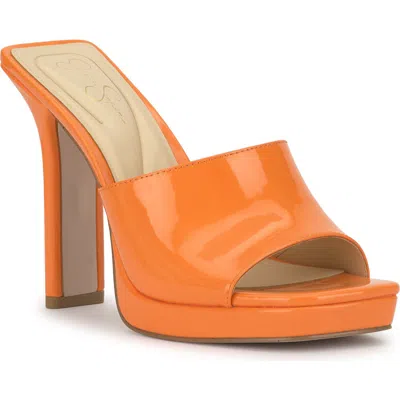 Jessica Simpson Azelica Platform Slide Sandal In Orange