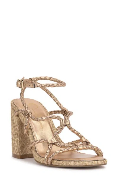 Jessica Simpson Azimma Cage Sandal In Light Brass