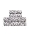 Jessica Simpson Aziza 4 Piece Bath Towel Set In Skyrocket Grey