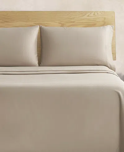 Jessica Simpson Blissful Dreams 300-thread Count Cotton Sateen 4-pc. Sheet Set, Queen In Linen Brown