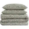 Jessica Simpson Botani Duvet Set In Sage Green