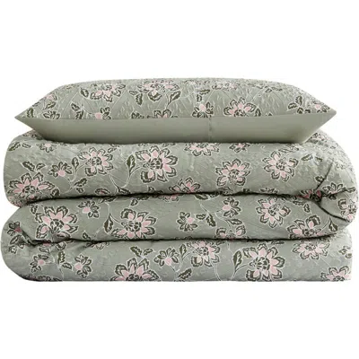 Jessica Simpson Botanical Comforter Set In Sage Green