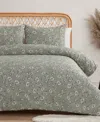 Jessica Simpson Botanical Embossed 2-pc. Comforter Set, Twin/twin Xl In Sage Green
