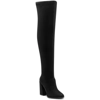 Jessica Simpson Brixten Womens Faux Suede Tall Over-the-knee Boots In Black