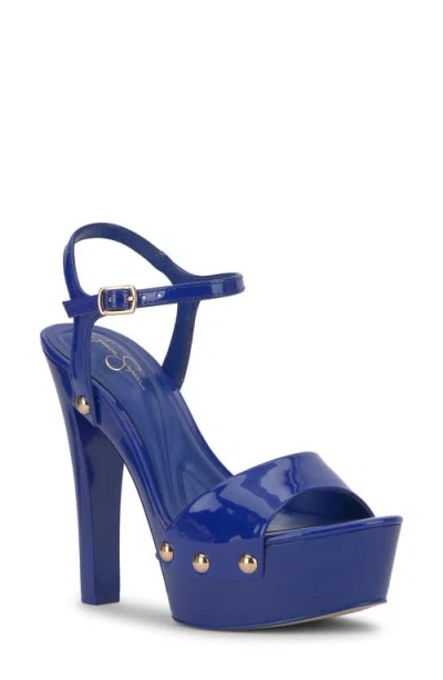 Jessica Simpson Calenta Ankle Strap Platform Sandal In Multi
