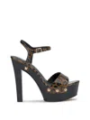 Jessica Simpson Calenta Ankle Strap Platform Sandal In Multi