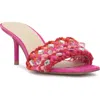 Jessica Simpson Cameleah 2 Beaded Sandal In Bright Orchid Knit Rope