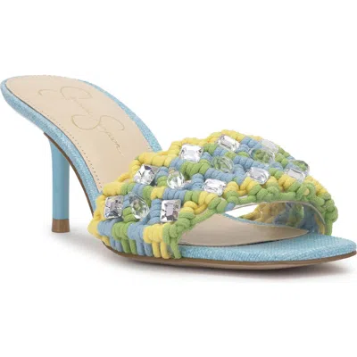 Jessica Simpson Cameleah 2 Beaded Sandal In Blue
