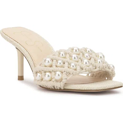 Jessica Simpson Cameleah 2 Beaded Sandal In Cream Rope