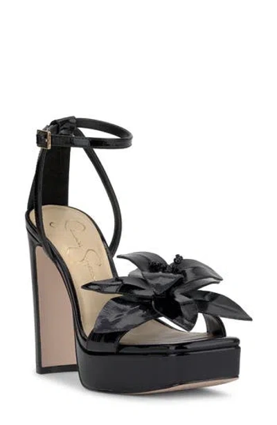 Jessica Simpson Camise Ankle Strap Platform Sandal In Black
