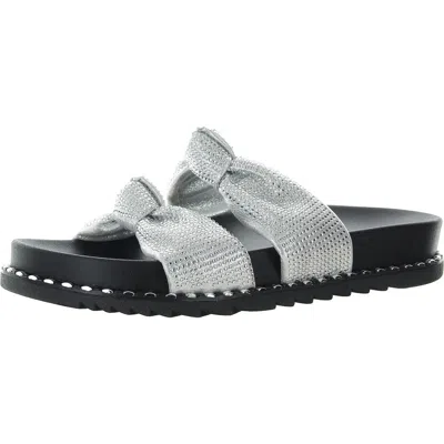 Jessica Simpson Caralyna 2 Womens Leopard Print Embellished Slide Sandals