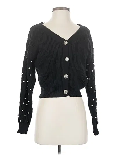 Pre-owned Jessica Simpson Cardigan Sweater In Black
