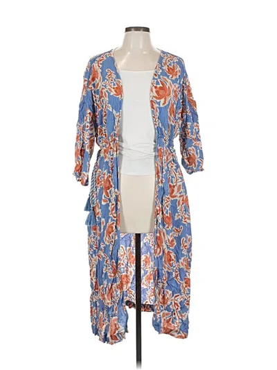 Pre-owned Jessica Simpson Cardigan Sweater In Blue