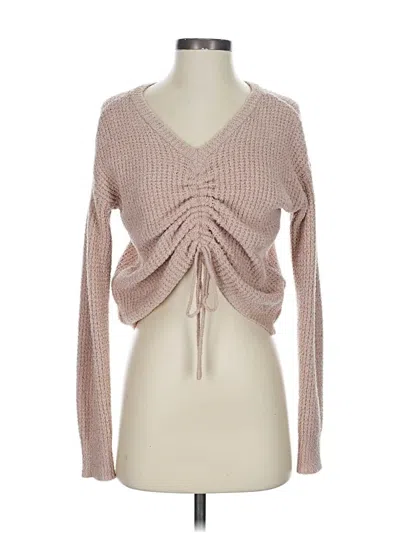 Pre-owned Jessica Simpson Cardigan Sweater In Brown