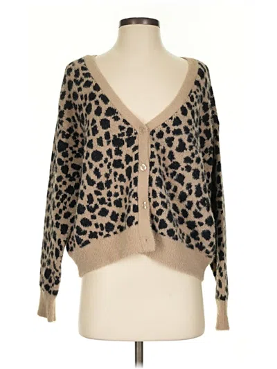Pre-owned Jessica Simpson Cardigan Sweater In Brown