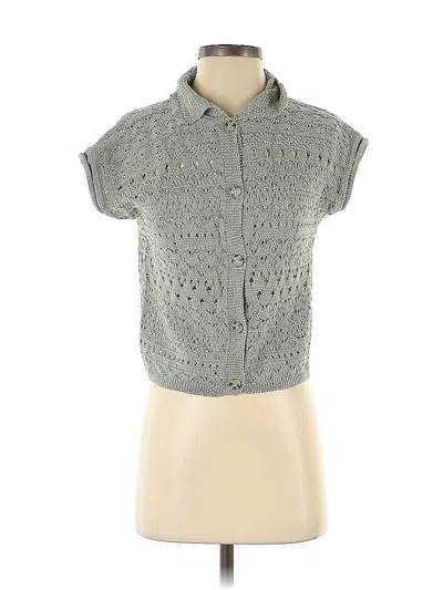 Pre-owned Jessica Simpson Cardigan Sweater In Gray