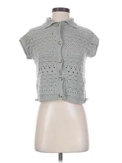 Pre-owned Jessica Simpson Cardigan Sweater In Gray
