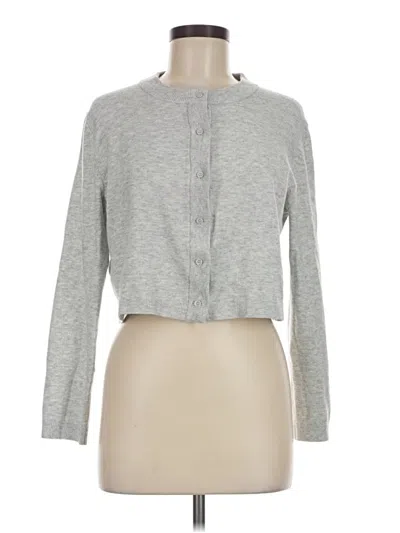 Pre-owned Jessica Simpson Cardigan Sweater In Gray