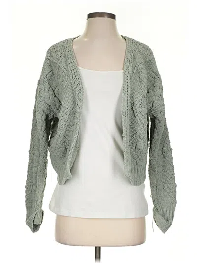 Pre-owned Jessica Simpson Cardigan Sweater In Green