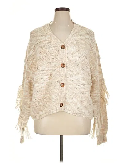Pre-owned Jessica Simpson Cardigan Sweater In Ivory