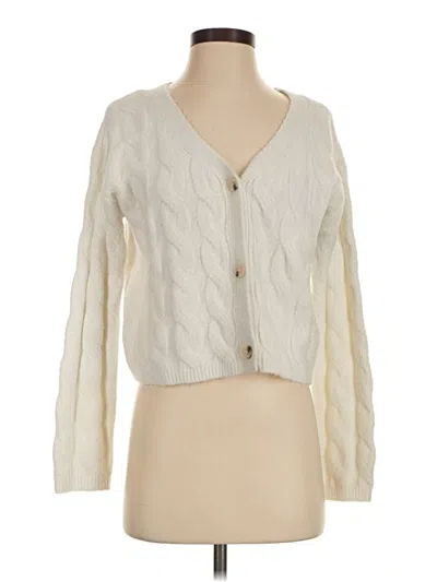 Pre-owned Jessica Simpson Cardigan Sweater In Ivory
