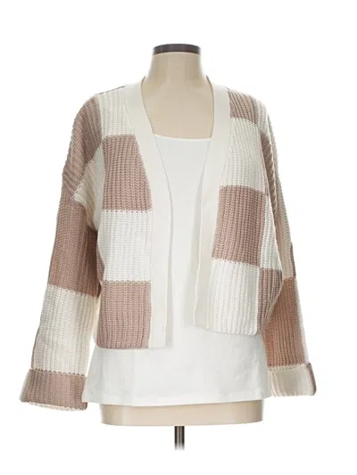 Pre-owned Jessica Simpson Cardigan Sweater In Ivory