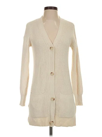 Pre-owned Jessica Simpson Cardigan Sweater In Ivory