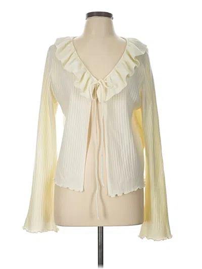 Pre-owned Jessica Simpson Cardigan Sweater In Ivory