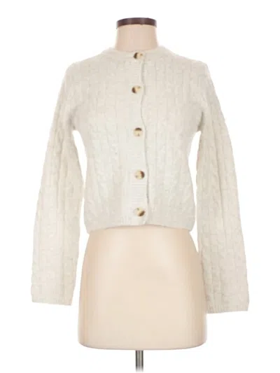 Pre-owned Jessica Simpson Cardigan Sweater In Ivory