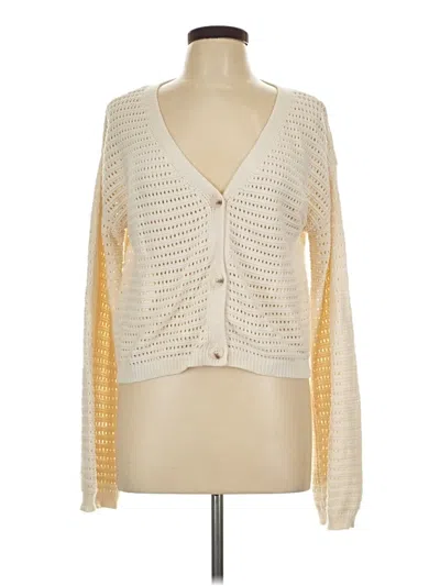 Pre-owned Jessica Simpson Cardigan Sweater In Ivory
