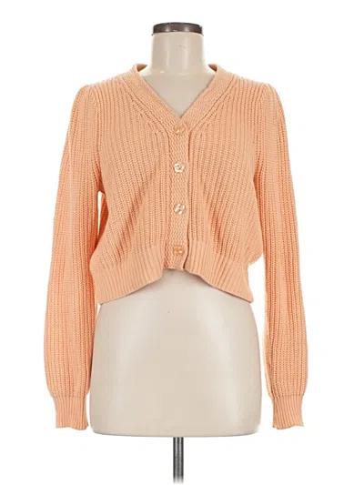 Pre-owned Jessica Simpson Cardigan Sweater In Orange