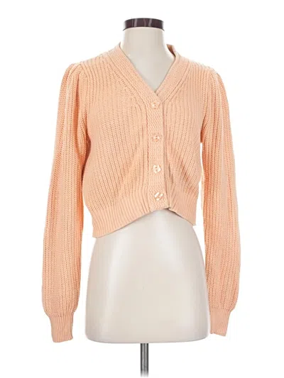 Pre-owned Jessica Simpson Cardigan Sweater In Orange