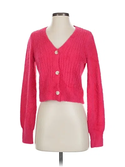 Pre-owned Jessica Simpson Cardigan Sweater In Pink