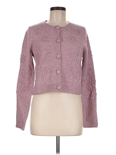 Pre-owned Jessica Simpson Cardigan Sweater In Pink
