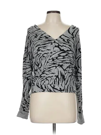 Pre-owned Jessica Simpson Cardigan Sweater In Silver