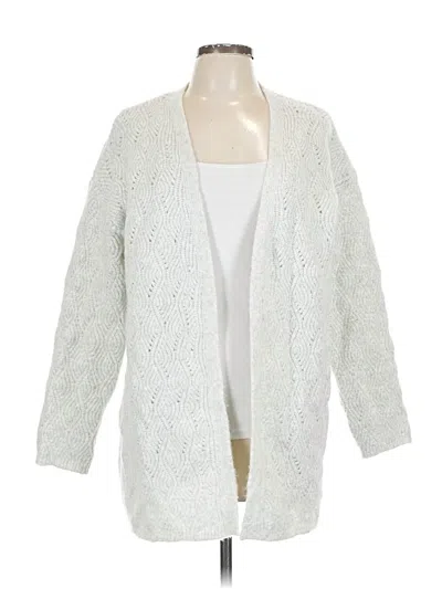 Pre-owned Jessica Simpson Cardigan Sweater In Silver