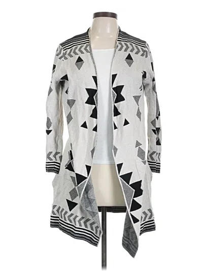 Pre-owned Jessica Simpson Cardigan Sweater In Silver