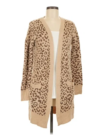 Pre-owned Jessica Simpson Cardigan Sweater In Tan