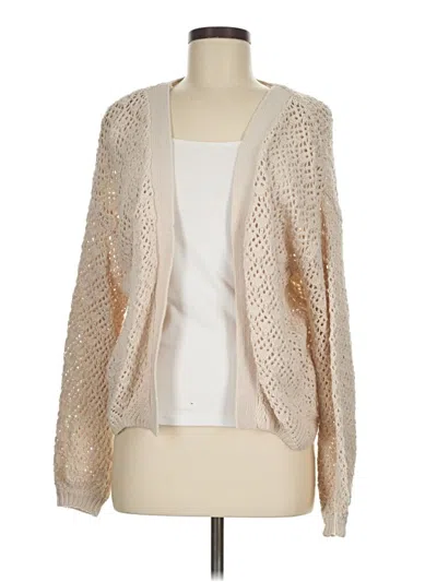 Pre-owned Jessica Simpson Cardigan Sweater In Tan