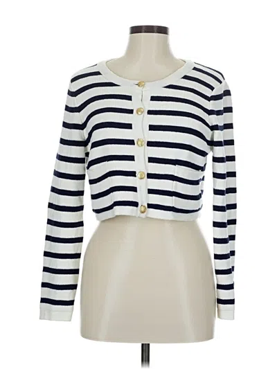 Pre-owned Jessica Simpson Cardigan Sweater In White