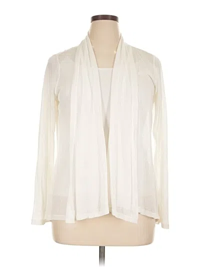 Pre-owned Jessica Simpson Cardigan Sweater In White