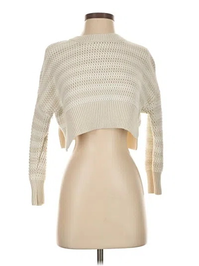 Pre-owned Jessica Simpson Cardigan Sweater In White