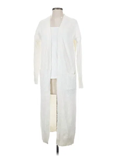 Pre-owned Jessica Simpson Cardigan Sweater In White
