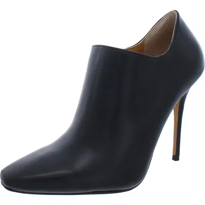 Jessica Simpson Carolie Womens Comfort Insole Faux Leather Ankle Boots In Black