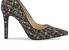 Jessica Simpson Cassani Pump In Black Sparkle Tweed In Multi