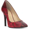 Jessica Simpson Cassani Womens Snake Print Manmade Pumps In Multi