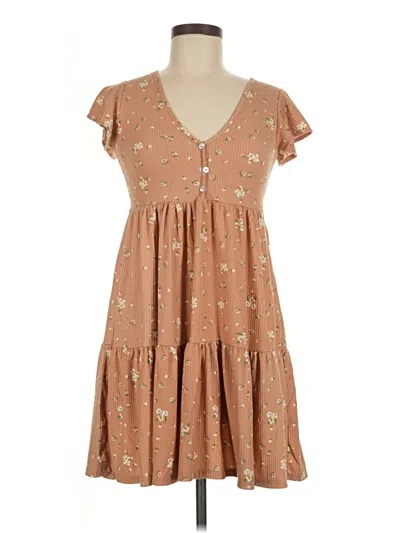 Pre-owned Jessica Simpson Casual Dress In Brown