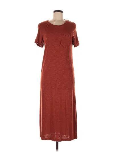 Pre-owned Jessica Simpson Casual Dress In Burgundy