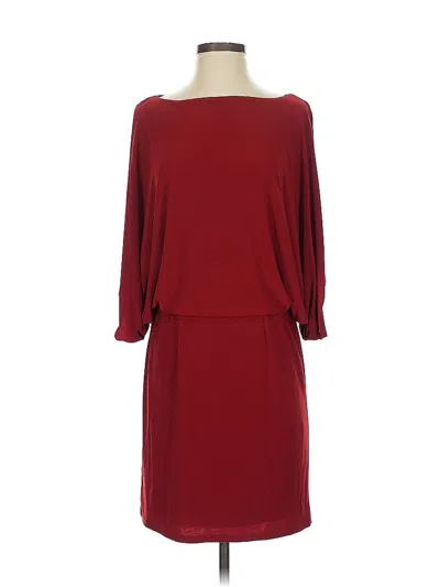 Pre-owned Jessica Simpson Casual Dress In Burgundy