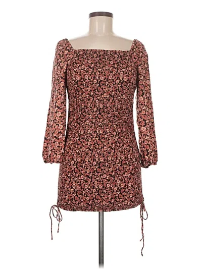 Pre-owned Jessica Simpson Casual Dress In Burgundy